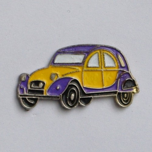 2 CV jaune et violet